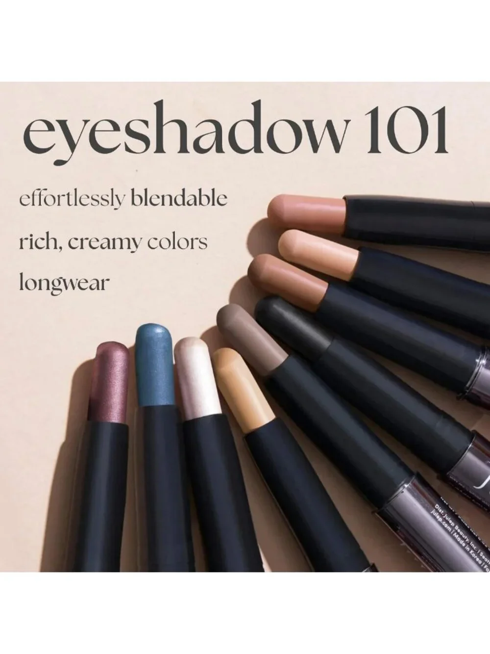 Waterproof Cream-to-Powder Eyeshadow Stick - Champagne Shimmer, Long-Lasting